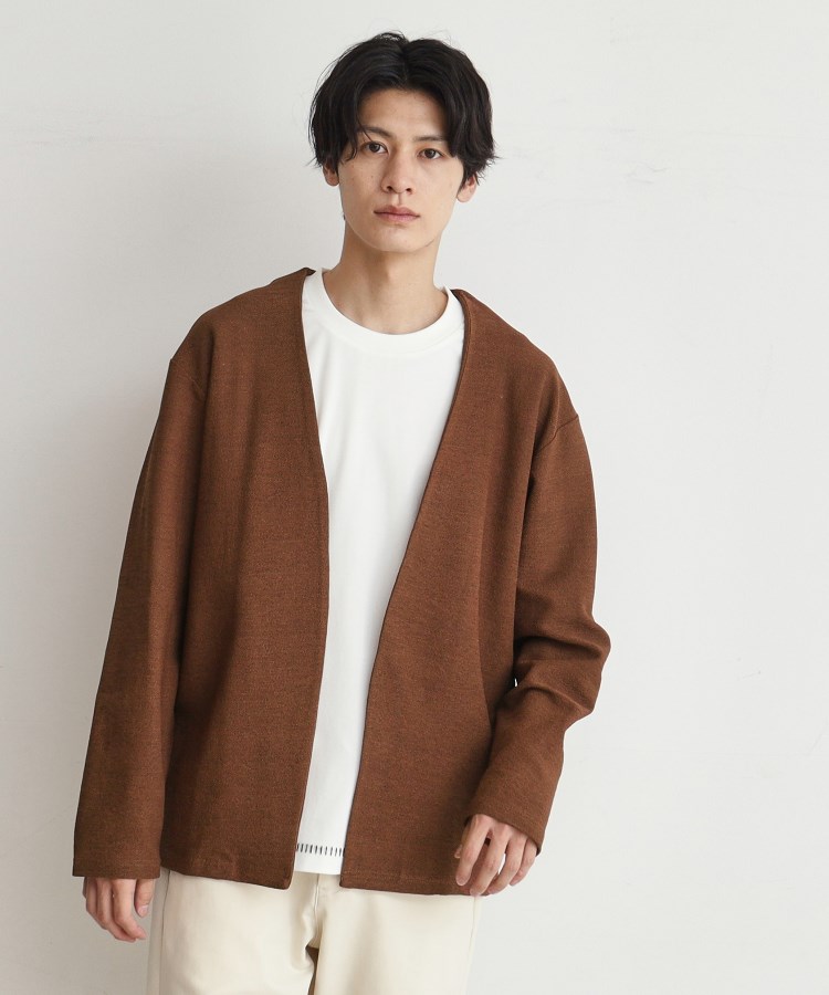 バルキータッチノーカラーカーディガン(カーディガン/ボレロ バルキータッチノーカラーカーディガン(カーディガン/ボレロ
