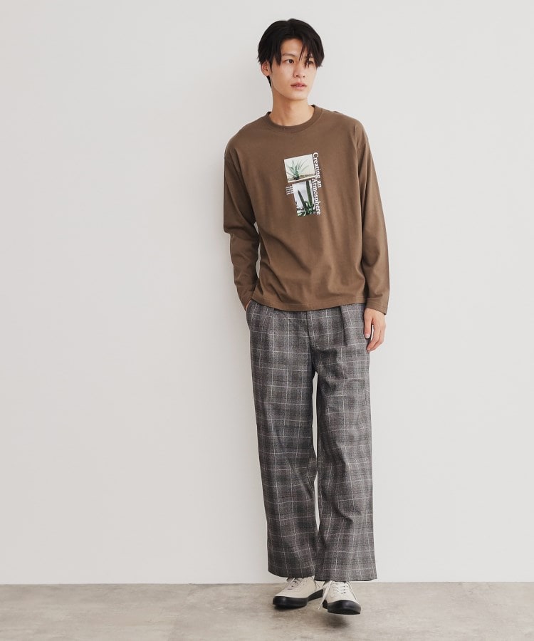 オーガビッツグラフィックプリント長袖Tシャツ 親子リンク