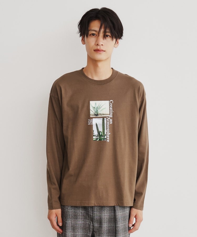 オーガビッツグラフィックプリント長袖Tシャツ 親子リンク