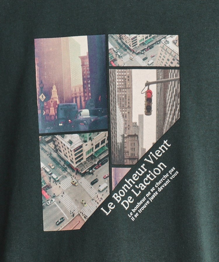 ザ ショップ ティーケー（メンズ）(THE SHOP TK(Men))の【6色展開】Parisフォト／ロゴ長袖Tシャツ12