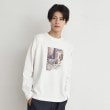 ザ ショップ ティーケー（メンズ）(THE SHOP TK(Men))の【6色展開】Parisフォト／ロゴ長袖Tシャツ オフホワイト(403)