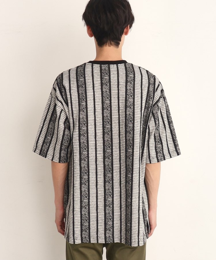 ザ ショップ ティーケー（メンズ）(THE SHOP TK(Men))のビッグシルエット総柄アソートTシャツ 幾何学／ドット／ストライプ／バックロゴ3