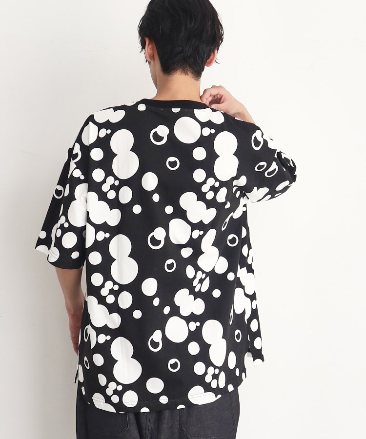 ザ ショップ ティーケー（メンズ）(THE SHOP TK(Men))のビッグシルエット総柄アソートTシャツ 幾何学／ドット／ストライプ／バックロゴ12