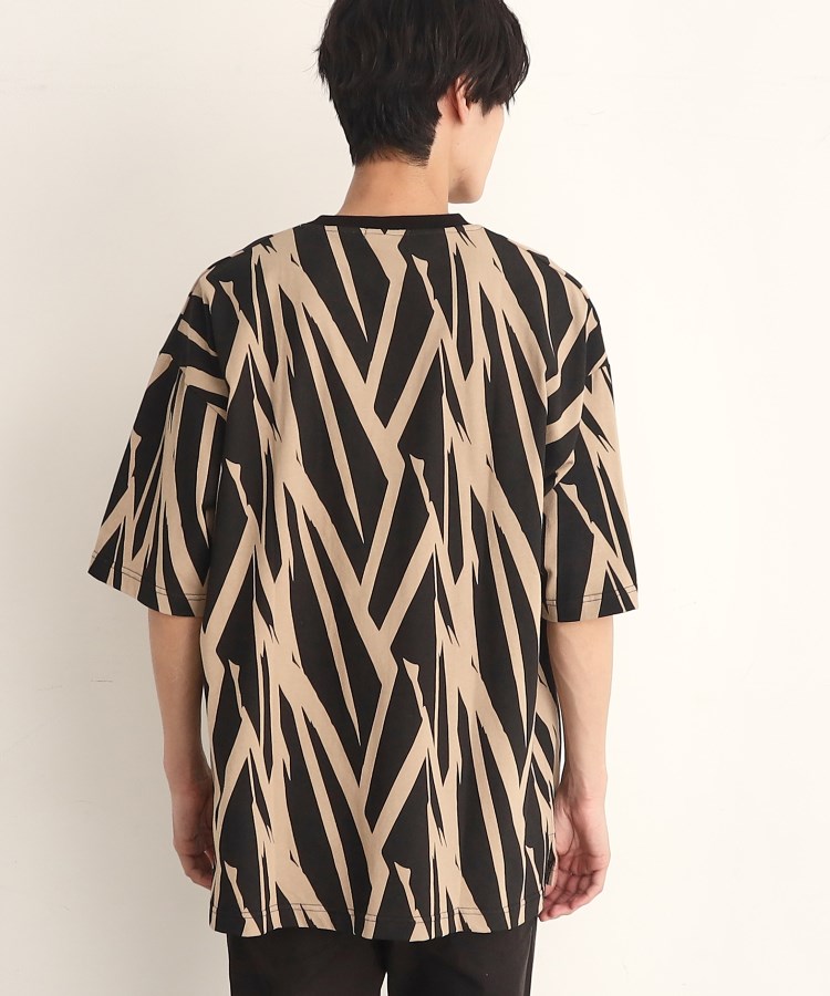 ザ ショップ ティーケー（メンズ）(THE SHOP TK(Men))のビッグシルエット総柄アソートTシャツ 幾何学／ドット／ストライプ／バックロゴ15