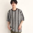 ザ ショップ ティーケー（メンズ）(THE SHOP TK(Men))のビッグシルエット総柄アソートTシャツ 幾何学／ドット／ストライプ／バックロゴ20