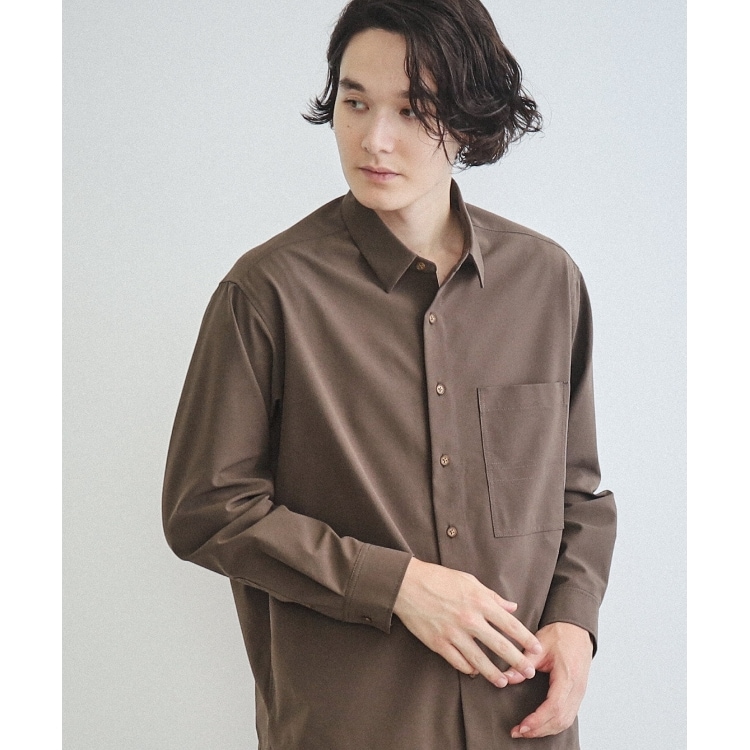 ザ ショップ ティーケー（メンズ）(THE SHOP TK(Men))の【360°ストレッチ／セットアップ可】リッチポリシャツ カジュアルシャツ