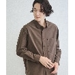 ザ ショップ ティーケー（メンズ）(THE SHOP TK(Men))の【360°ストレッチ／セットアップ可】リッチポリシャツ ブラウン(044)