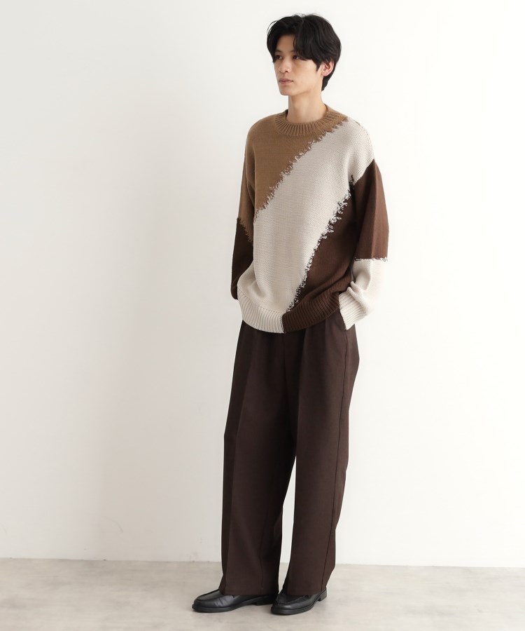 切替インターシャニット(ニット/セーター) | THE SHOP TK(Men 切替インターシャニット(ニット/セーター) | THE SHOP TK(Men