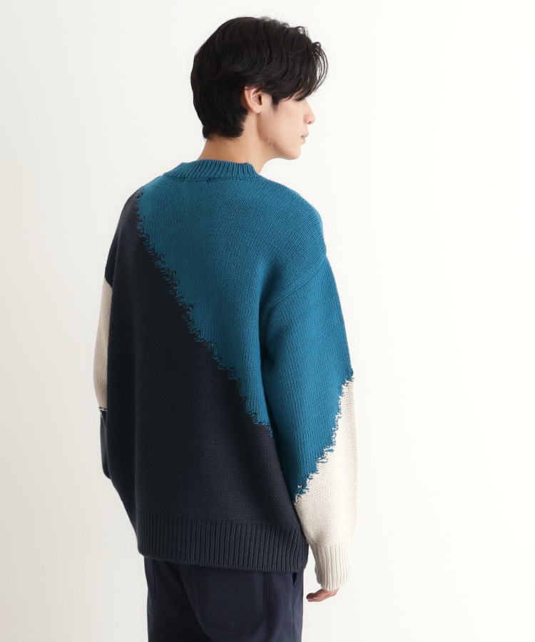 切替インターシャニット(ニット/セーター) | THE SHOP TK(Men 切替インターシャニット(ニット/セーター) | THE SHOP TK(Men