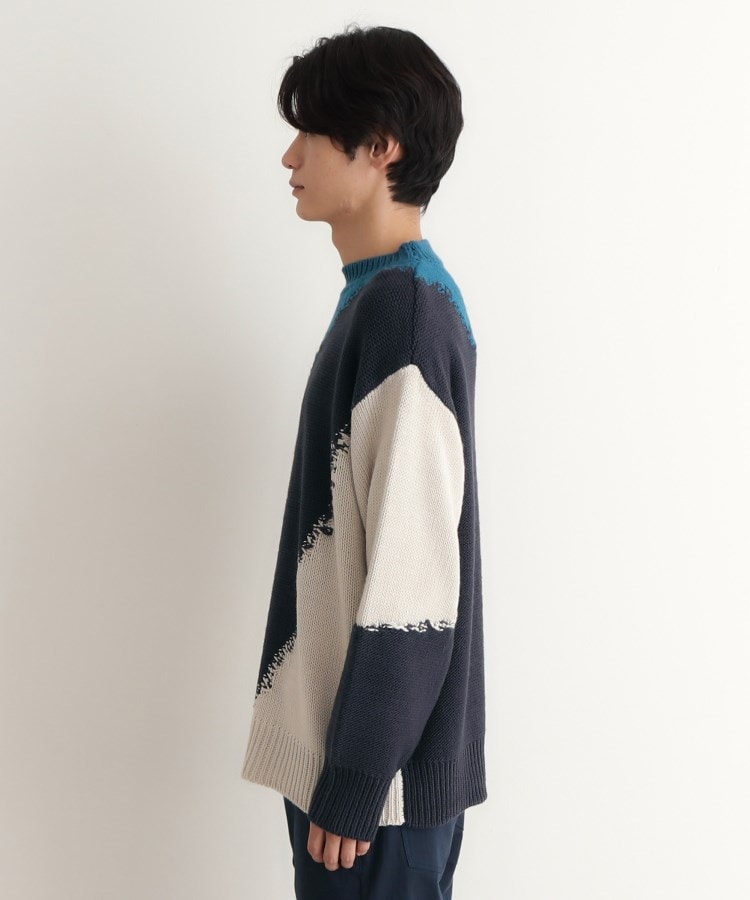 切替インターシャニット(ニット/セーター) | THE SHOP TK(Men 切替インターシャニット(ニット/セーター) | THE SHOP TK(Men