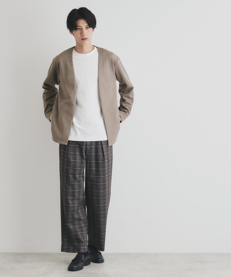ザ ショップ ティーケー（メンズ）(THE SHOP TK(Men))の杢スウェードタッチカーディガン24