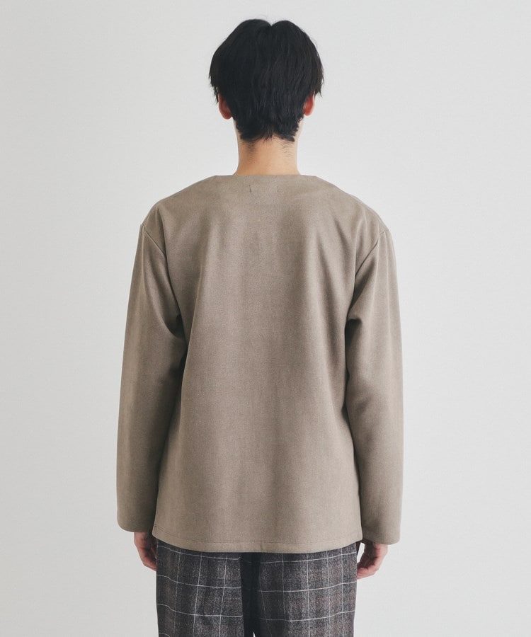 ザ ショップ ティーケー（メンズ）(THE SHOP TK(Men))の杢スウェードタッチカーディガン28