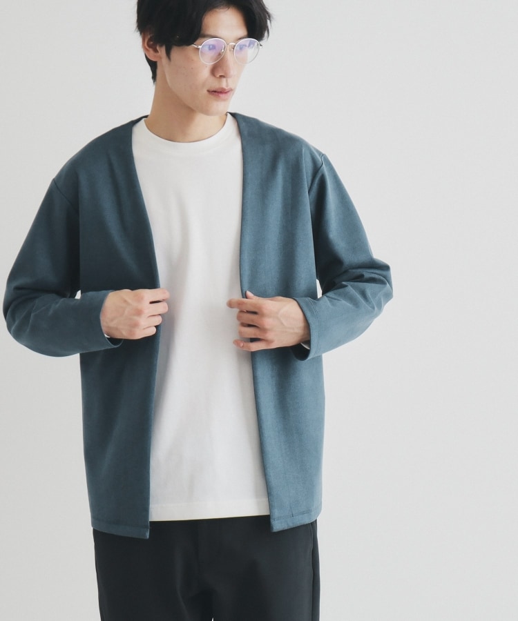 ザ ショップ ティーケー（メンズ）(THE SHOP TK(Men))の杢スウェードタッチカーディガン16