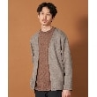 ザ ショップ ティーケー（メンズ）(THE SHOP TK(Men))の杢スウェードタッチカーディガン トープ(054)