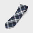 ザ ショップ ティーケー（メンズ）(THE SHOP TK(Men))のシルクチェックタイ　ビジネス/ギフト ブルーグリーン(297)
