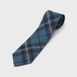 ザ ショップ ティーケー（メンズ）(THE SHOP TK(Men))のシルクチェックタイ　ビジネス/ギフト ブルー(493)