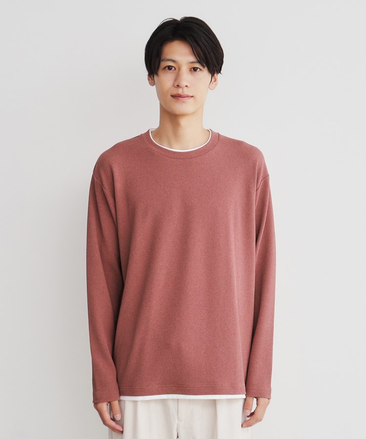 ザ ショップ ティーケー（メンズ）(THE SHOP TK(Men))の杢ふくれフェイクレイヤードプルオーバー16