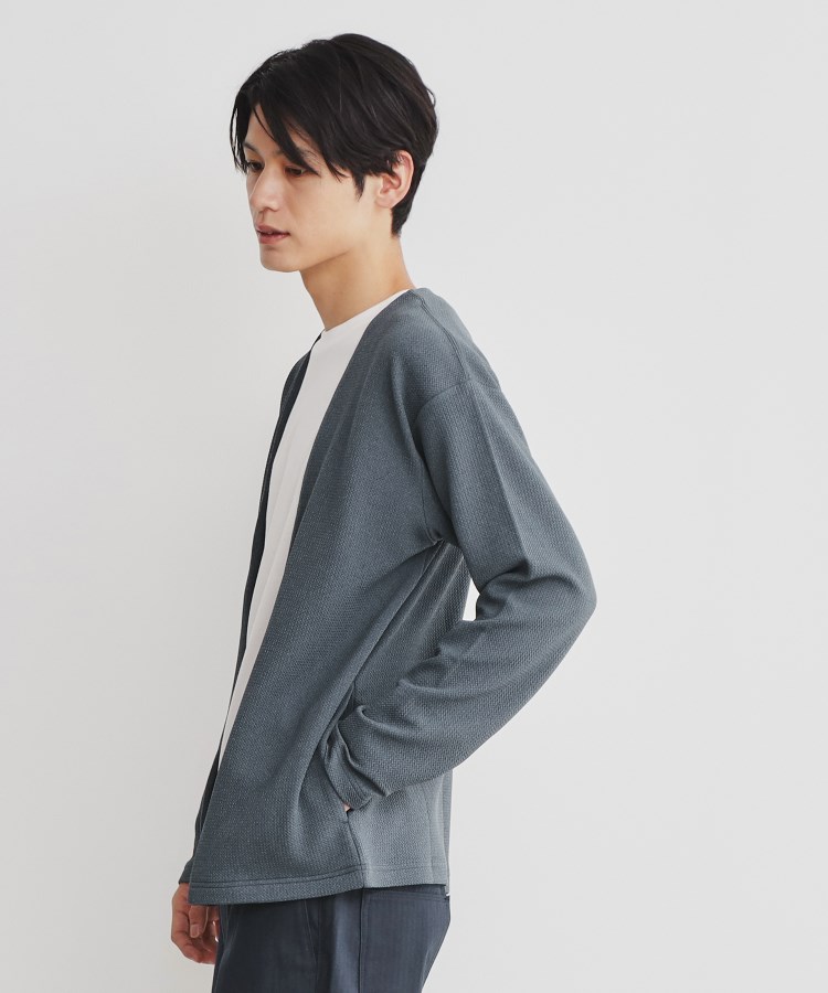ザ ショップ ティーケー（メンズ）(THE SHOP TK(Men))の【カーディガン＋ロンTセットアイテム】杢ふくれアンサンブルカーディガン15