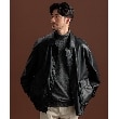 ザ ショップ ティーケー（メンズ）(THE SHOP TK(Men))のヴィンテージライクA2ブルゾン ビッグシルエット ブラック(019)