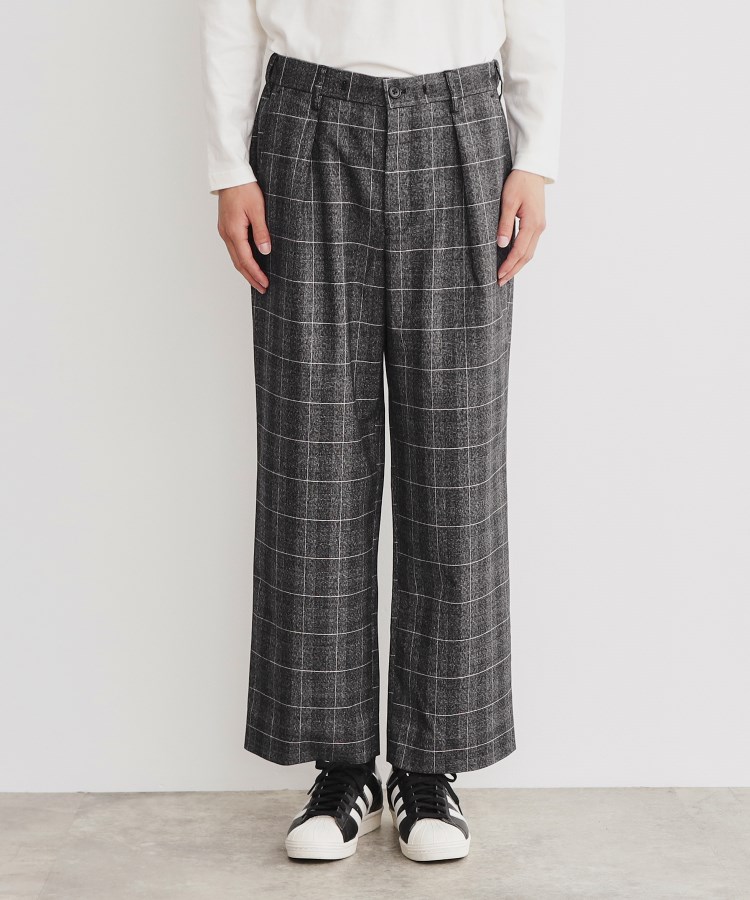 ザ ショップ ティーケー（メンズ）(THE SHOP TK(Men))のチェックワイドイージーパンツ13