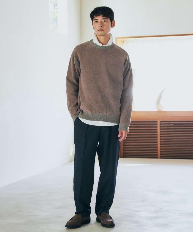 ザ ショップ ティーケー（メンズ）(THE SHOP TK(Men))の【ハグするニット】モールニットクルーネック　親子リンク/ユニセックス51
