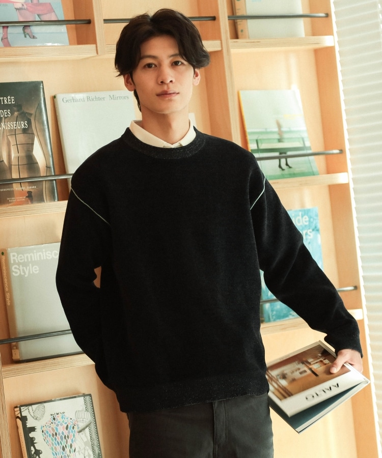 ザ ショップ ティーケー（メンズ）(THE SHOP TK(Men))の【ハグするニット】モールニットクルーネック　親子リンク/ユニセックス20