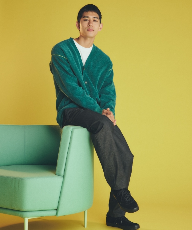 ザ ショップ ティーケー（メンズ）(THE SHOP TK(Men))の【ハグするニット】モールニットカーディガン 親子リンク/ユニセックス24