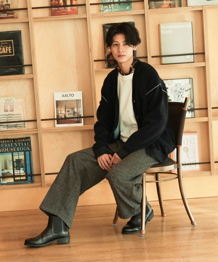 ザ ショップ ティーケー（メンズ）(THE SHOP TK(Men))の【ハグするニット】モールニットカーディガン 親子リンク/ユニセックス8