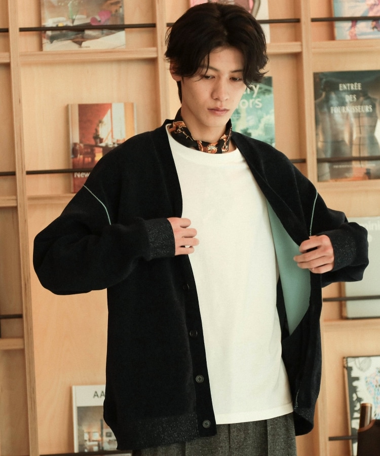 ザ ショップ ティーケー（メンズ）(THE SHOP TK(Men))の【ハグするニット】モールニットカーディガン 親子リンク/ユニセックス7