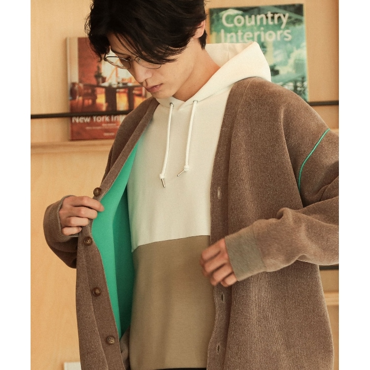 ザ ショップ ティーケー（メンズ）(THE SHOP TK(Men))の【ハグするニット】モールニットカーディガン 親子リンク/ユニセックス カーディガン/ボレロ
