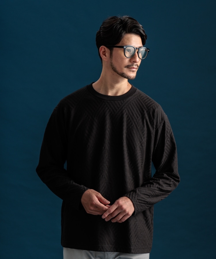 ザ ショップ ティーケー（メンズ）(THE SHOP TK(Men))のリンクスジャカード長袖Ｔシャツ8