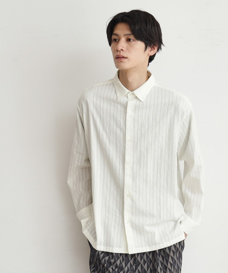 ザ ショップ ティーケー（メンズ）(THE SHOP TK(Men))のコットンレース長袖シャツ5
