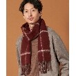 ザ ショップ ティーケー（メンズ）(THE SHOP TK(Men))のウールリバーシブルマフラー ビジネス兼用 ／ チェック ／ へリンボン1