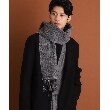 ザ ショップ ティーケー（メンズ）(THE SHOP TK(Men))のウールリバーシブルマフラー ビジネス兼用 ／ チェック ／ へリンボン8
