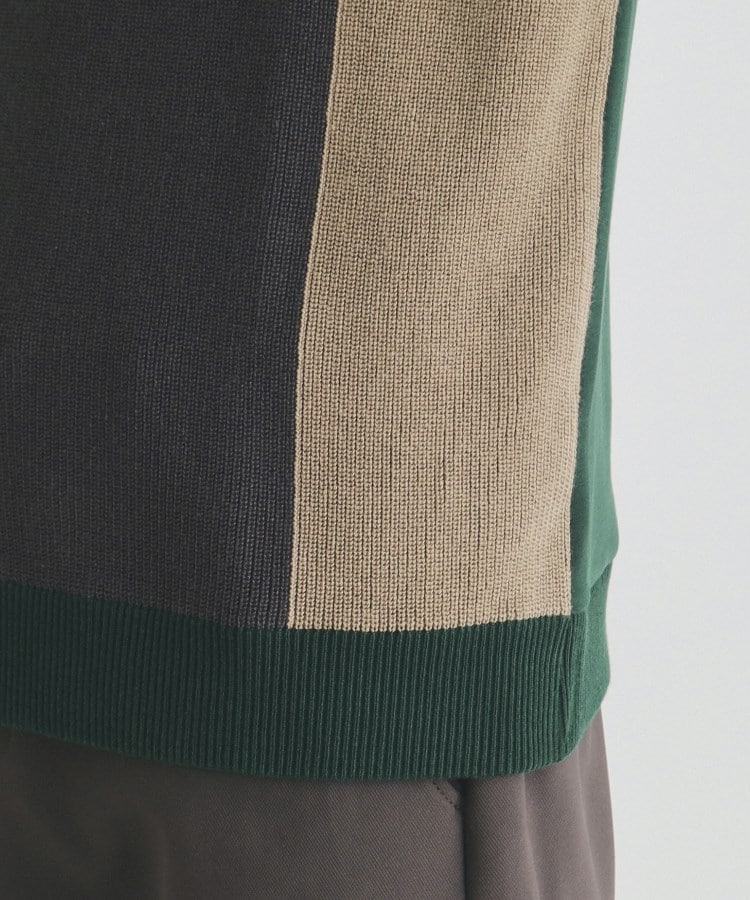 ザ ショップ ティーケー（メンズ）(THE SHOP TK(Men))の異素材ブロッキングニットプルオーバー19