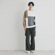 ザ ショップ ティーケー（メンズ）(THE SHOP TK(Men))の異素材ブロッキングニットプルオーバー3