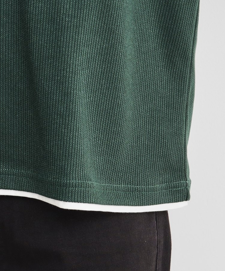 ザ ショップ ティーケー（メンズ）(THE SHOP TK(Men))の畦編みフェイクレイヤードVネック長袖Tシャツ17