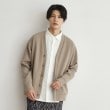 ザ ショップ ティーケー（メンズ）(THE SHOP TK(Men))のライトダンボールカーディガン ベージュ(052)