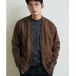 ザ ショップ ティーケー（メンズ）(THE SHOP TK(Men))のツイルスウェードタッチカーディガン ブラウン(044)
