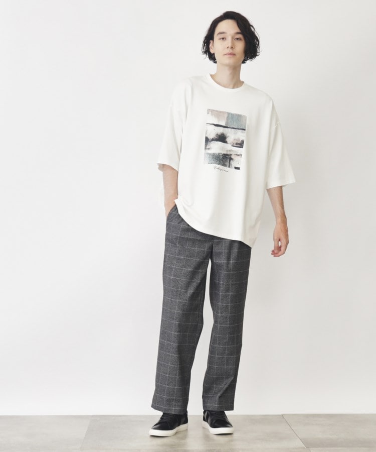 ザ ショップ ティーケー（メンズ）(THE SHOP TK(Men))のポンチビッグシルエットプリントTシャツ11