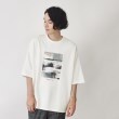 ザ ショップ ティーケー（メンズ）(THE SHOP TK(Men))のポンチビッグシルエットプリントTシャツ オフホワイト(103)