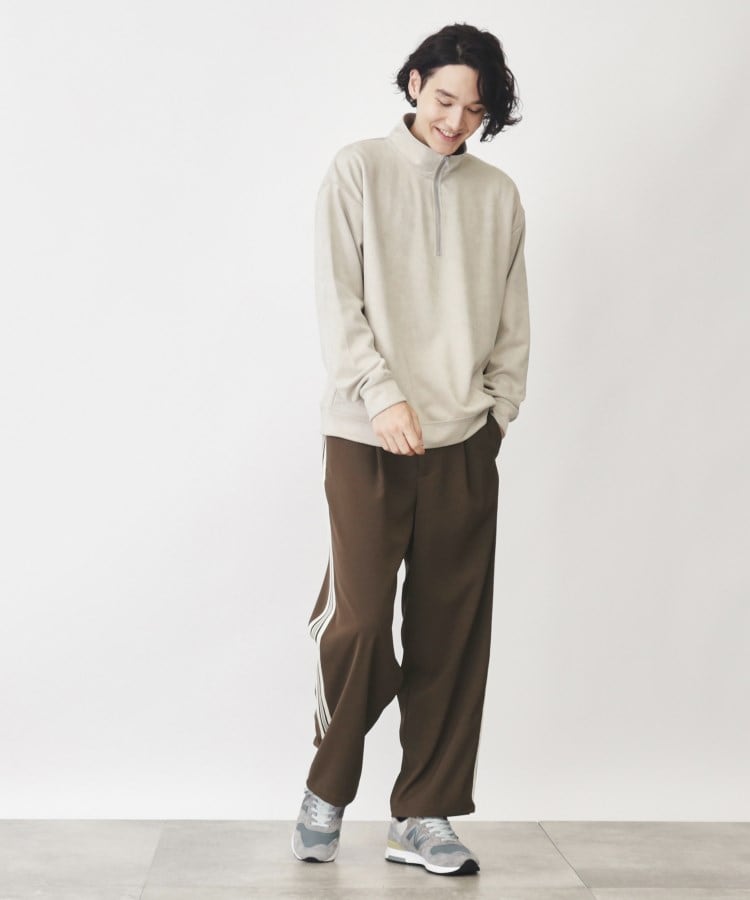 ザ ショップ ティーケー（メンズ）(THE SHOP TK(Men))のサイドライントラックパンツ ワイドシルエット6