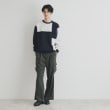 ザ ショップ ティーケー（メンズ）(THE SHOP TK(Men))のパネルアートブロッキングクルーネックニット7