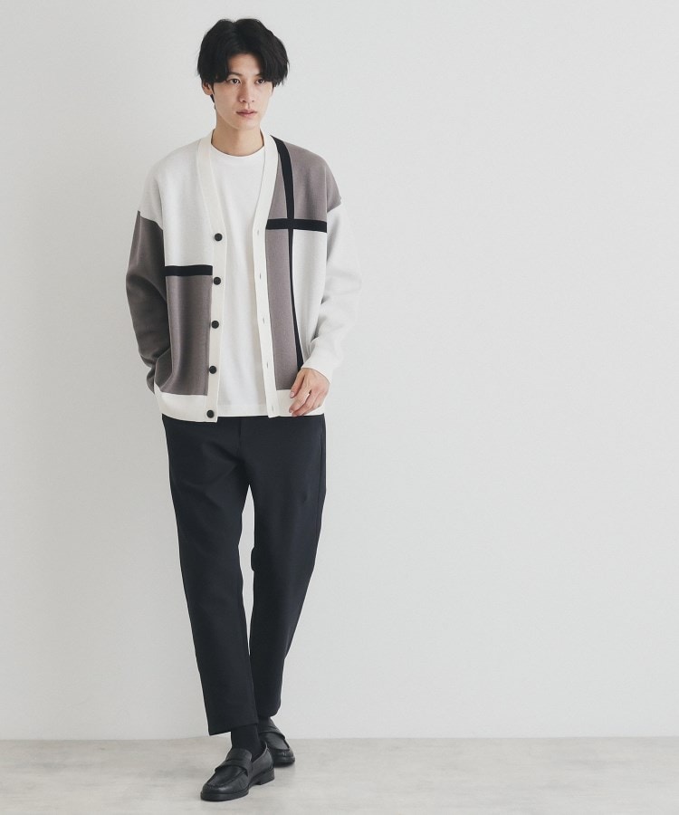ザ ショップ ティーケー（メンズ）(THE SHOP TK(Men))のパネルジャカードニットカーディガン7