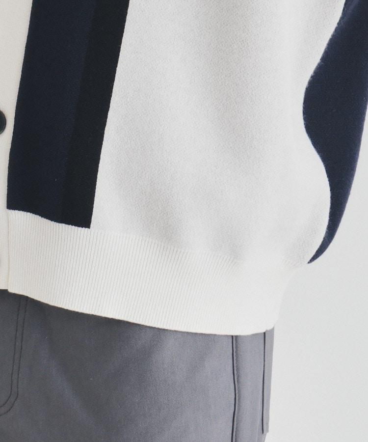 ザ ショップ ティーケー（メンズ）(THE SHOP TK(Men))のパネルジャカードニットカーディガン22