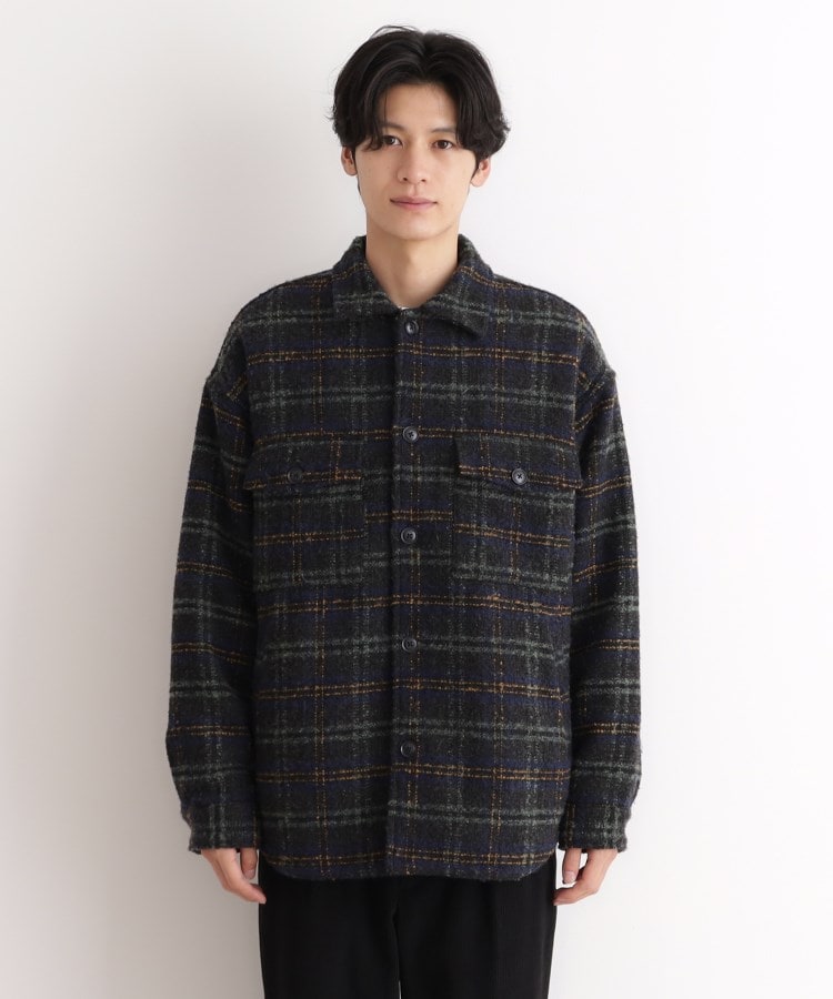 ザ ショップ ティーケー（メンズ）(THE SHOP TK(Men))のチェック柄ツイードライクCPOジャケット20
