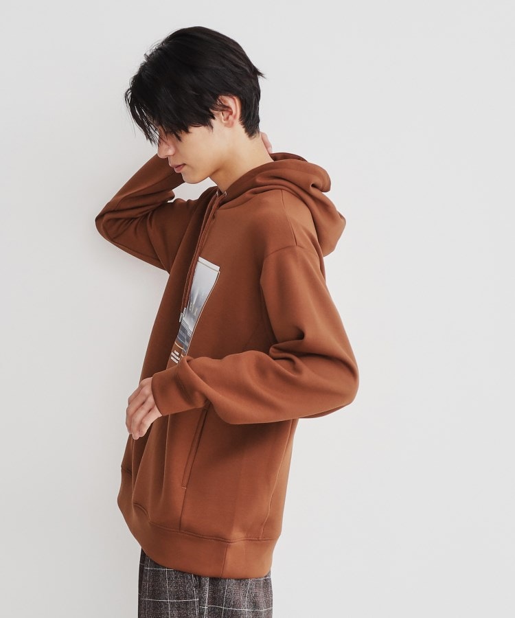 プリントダンボールパーカー ビッグシルエット/ユニセックス プリントダンボールパーカー ビッグシルエット/ユニセックス