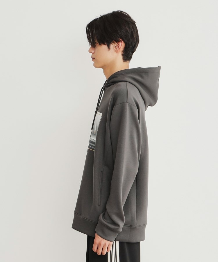 プリントダンボールパーカー ビッグシルエット/ユニセックス プリントダンボールパーカー ビッグシルエット/ユニセックス