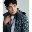 ザ ショップ ティーケー（メンズ）(THE SHOP TK(Men))のウールライクメルトン2WAYコート ビジネス対応/フード取外し可 グレー(412)
