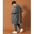 ザ ショップ ティーケー（メンズ）(THE SHOP TK(Men))のウーリックステッチデザインコート ビッグシルエット／洗える／イージーケア2